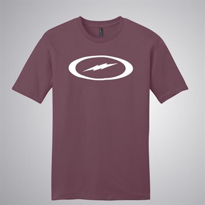 STORM OVAL BOLT TEE PLUM